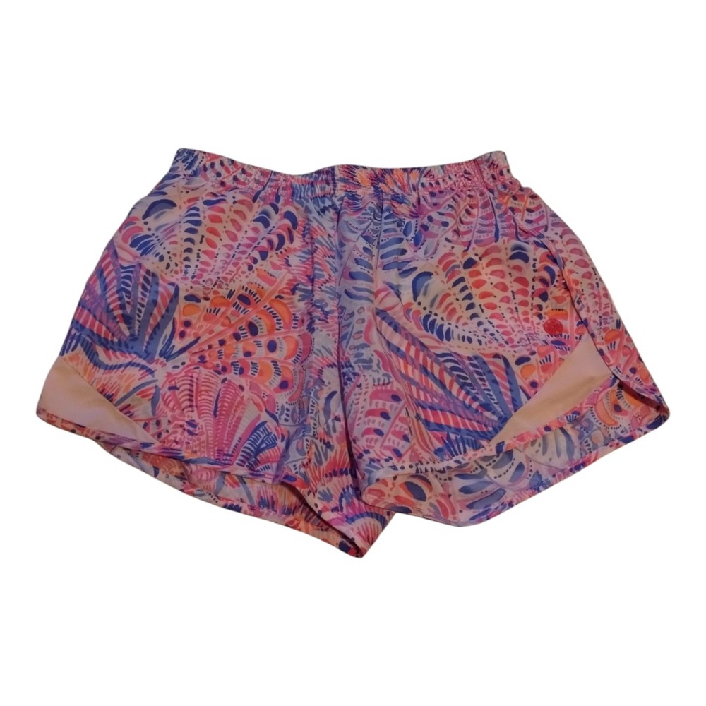 Lilly Pulitzer Women's Luxletic Raz Berry Sea You Soon Ocean Trail Short Size XS
